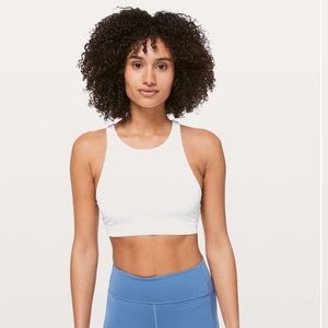Lululemon white energy bra - high neck